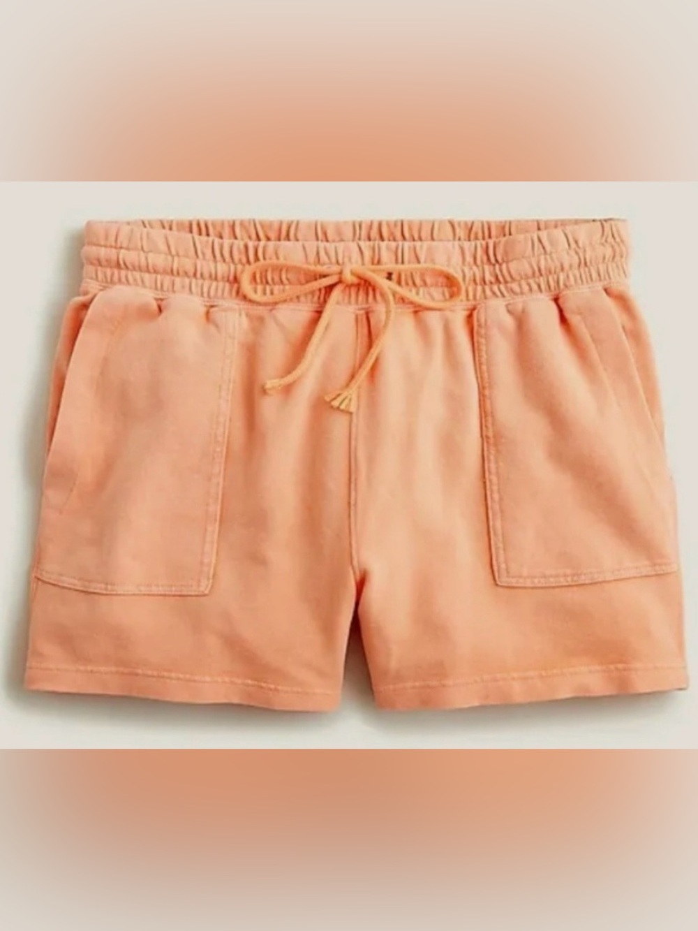J.Crew Magic Rinse™ Patch-Pocket Shorts in Bright Cantaloupe | XL